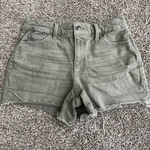 3/$15 Universal Thread Dusty Olive Green Midi Denim Shorts